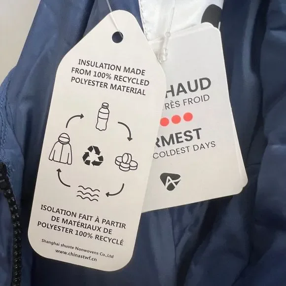 Active Zone Penningtons Hooded Snow Jacket  Blue - Picture 12 of 13